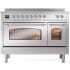 Ilve Nostalgie II Collection UPI486NMPSSC - 48 Inch Freestanding Electric Induction Range in Front View