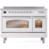 Ilve Nostalgie II Collection UPI486NMPWHC - 48 Inch Freestanding Electric Induction Range in Front View