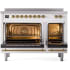 Ilve Nostalgie II Collection UPI486NMPWHG - 48 Inch Freestanding Electric Induction Range in Opened View