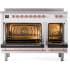 Ilve Nostalgie II Collection UPI486NMPWHP - 48 Inch Freestanding Electric Induction Range in Opened View