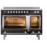 Ilve Professional Plus II UPI486QMPBK - 48 Inch Freestanding Induction Range (Solid Door)