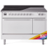 Ilve Professional Plus II UPI486QMPRA - 48 Inch Freestanding Induction Range (Solid Door)