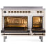 Ilve Nostalgie II Collection UPI486QNMPAWB - 48 Inch Solid Door Freestanding Induction Range in Bronze Trim Double Oven