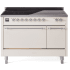 Ilve Nostalgie II Collection UPI486QNMPAWC - 48 Inch Solid Door Freestanding Induction Range in Chrome Trim with 6 Elements