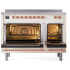 Ilve Nostalgie II Collection UPI486QNMPAWP - 48 Inch Solid Door Freestanding Induction Range in Copper Trim Double Oven