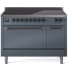 Ilve Nostalgie II Collection UPI486QNMPBGB - 48 Inch Solid Door Freestanding Induction Range in Bronze Trim with 6 Elements
