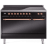 Ilve Nostalgie II Collection UPI486QNMPBKP - 48 Inch Solid Door Freestanding Induction Range in Copper Trim with 6 Elements