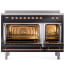 Ilve Nostalgie II Collection UPI486QNMPBKP - 48 Inch Solid Door Freestanding Induction Range in Copper Trim Double Oven