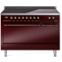 Ilve Nostalgie II Collection UPI486QNMPBUB - 48 Inch Solid Door Freestanding Induction Range in Bronze Trim with 6 Elements