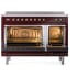 Ilve Nostalgie II Collection UPI486QNMPBUB - 48 Inch Solid Door Freestanding Induction Range in Bronze Trim Double Oven