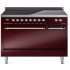 Ilve Nostalgie II Collection UPI486QNMPBUC - 48 Inch Solid Door Freestanding Induction Range in Chrome Trim with 6 Elements