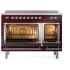 Ilve Nostalgie II Collection UPI486QNMPBUC - 48 Inch Solid Door Freestanding Induction Range in Chrome Trim Double Oven