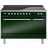 Ilve Nostalgie II Collection UPI486QNMPEGC - 48 Inch Solid Door Freestanding Induction Range in Chrome Trim with 6 Elements