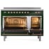 Ilve Nostalgie II Collection UPI486QNMPEGP - 48 Inch Solid Door Freestanding Induction Range in Copper Trim Double Oven