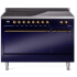 Ilve Nostalgie II Collection UPI486QNMPMBB - 48 Inch Solid Door Freestanding Induction Range in Bronze Trim with 6 Elements