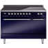 Ilve Nostalgie II Collection UPI486QNMPMBC - 48 Inch Solid Door Freestanding Induction Range in Chrome Trim with 6 Elements