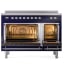 Ilve Nostalgie II Collection UPI486QNMPMBC - 48 Inch Solid Door Freestanding Induction Range in Chrome Trim Double Oven