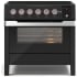 Ilve Panoramagic UPMI09S3MK - Panoramagic 36 Inch Freestanding Electric Induction Range in Front View