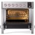 Ilve Panoramagic UPMI09S3SS - Panoramagic 36 Inch Freestanding Electric Induction Range in Opened View