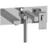 Rohl Kubik TUS21C - Kubik Wall Mount Tub Filler Trim with Hand Shower in Chrome