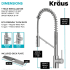 Kraus Oletto Series FS1001KFF2631SFS - 2-in-1 Commercial Style Pull-Down Single Handle Water Filter Kitchen Faucet with 2-Stage Under-Sink Filtration System
