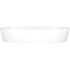 Rohl iOS 54 VBIOS80NO - 17 Inch Oval Vessel Bathroom Sink with Drain Hole Center