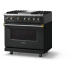 Viking 5 Series VDR53644GANBB - 36"W. Dual Fuel Range; Four Burners with Griddle