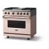 Viking 5 Series VDR53644GBHBB - 36"W. Dual Fuel Range; Four Burners with Griddle