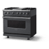 Viking 5 Series VDR53644GCSLP - 36"W. Dual Fuel Range; Four Burners with Griddle