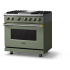 Viking 5 Series VDR53644GEUBB - 36"W. Dual Fuel Range; Four Burners with Griddle