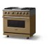 Viking 5 Series VDR53644GGHBBLP - 36"W. Dual Fuel Range; Four Burners with Griddle