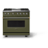 Viking 5 Series VDR53644GMABBLP - 36"W. Dual Fuel Range; Four Burners with Griddle