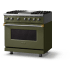Viking 5 Series VDR53644GMABBLP - 36"W. Dual Fuel Range; Four Burners with Griddle