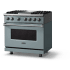 Viking 5 Series VDR53644GNSLP - 36"W. Dual Fuel Range; Four Burners with Griddle