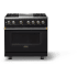 Viking 5 Series VDR53644GONBB - 36"W. Dual Fuel Range; Four Burners with Griddle