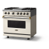 Viking 5 Series VDR53644GPWBBLP - 36"W. Dual Fuel Range; Four Burners with Griddle