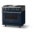 Viking 5 Series VDR53644GSBBBLP - 36"W. Dual Fuel Range; Four Burners with Griddle