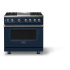 Viking 5 Series VDR53644GSBLP - 36"W. Dual Fuel Range; Four Burners with Griddle