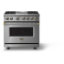 Viking 5 Series VDR53644GSSBBLP - 36"W. Dual Fuel Range; Four Burners with Griddle