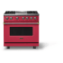 Viking 5 Series VDR53644GVABB - 36"W. Dual Fuel Range; Four Burners with Griddle