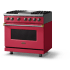 Viking 5 Series VDR53644GVABB - 36"W. Dual Fuel Range; Four Burners with Griddle