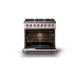 Viking 5 Series VDR53646BBH - 36"W. Dual Fuel Range; Six Burners