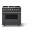 Viking 5 Series VDR53646BCSBB - 36"W. Dual Fuel Range; Six Burners