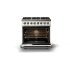 Viking 5 Series VDR53646BPW - 36"W. Dual Fuel Range; Six Burners