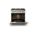 Viking 5 Series VDR53646BPWBBLP - 36"W. Dual Fuel Range; Six Burners