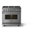 Viking 5 Series VDR53646BSS - 36"W. Dual Fuel Range; Six Burners