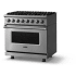 Viking 5 Series VDR53646BSS - 36"W. Dual Fuel Range; Six Burners