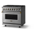 Viking 5 Series VDR53646BSSBBLP - 36"W. Dual Fuel Range; Six Burners