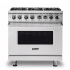 Viking 5 Series VDR5366BSS - 36 Inch Dual Fuel Range with 6 Sealed Burner