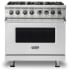 Viking 5 Series VDR5366BSSLP - 5 Series 36" Dual Fuel Range in Front View